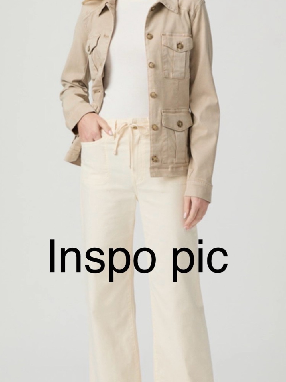 100% Cotton VTG Banana Republic Lightweight Shirt Jacket in Light Taupe